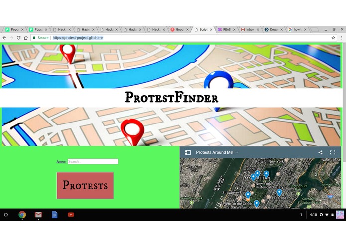 The Protest Finder – screenshot 5