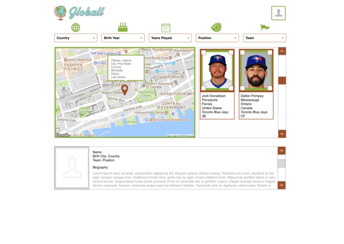 Baseball Hack Day 2018 - Globall – screenshot 2