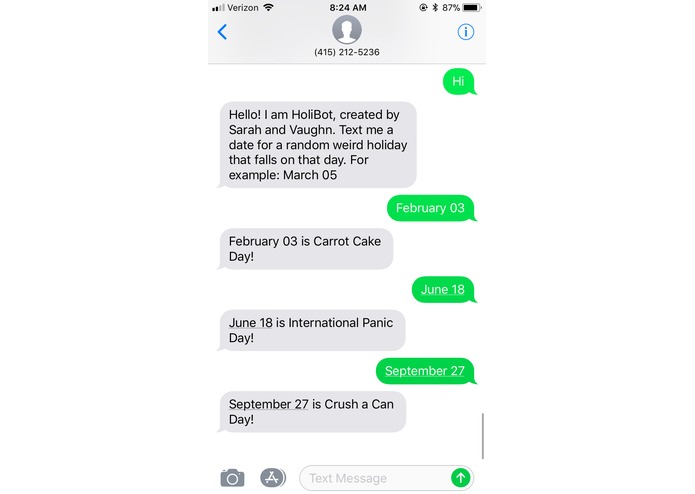 HoliBot – screenshot 1
