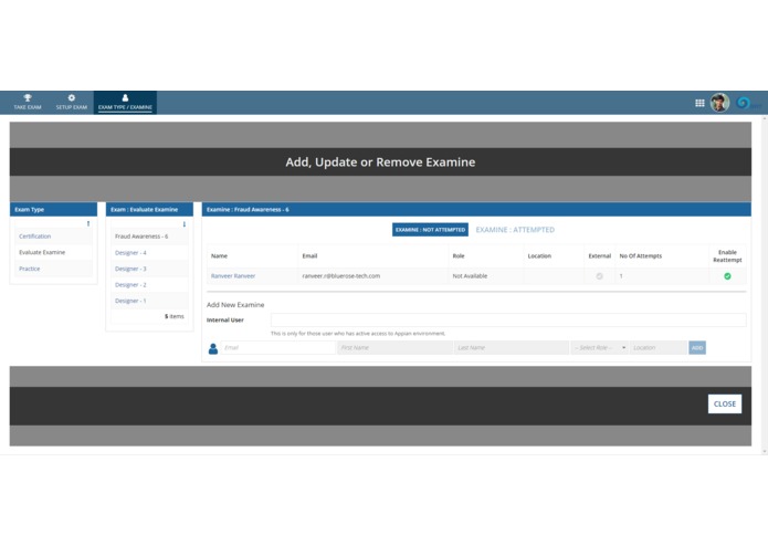 Examination System – screenshot 7