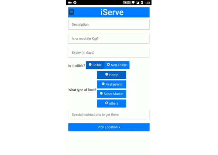 iServe – screenshot 1