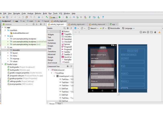 local press – screenshot 1