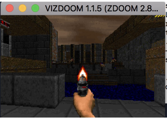 Deep Recurrent Q-Networks in a CIG Doom Environment. – screenshot 1
