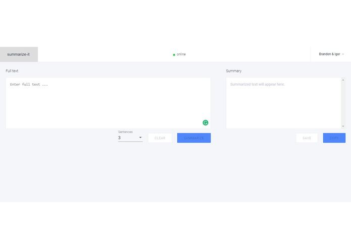Summarize-it – screenshot 1