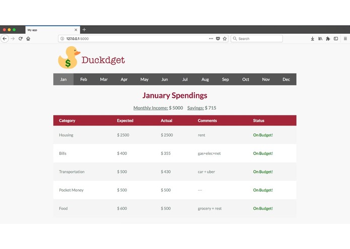Duckdget – screenshot 1