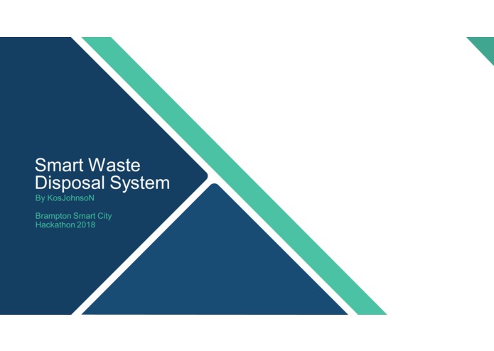 Smart waste disposal system – screenshot 1