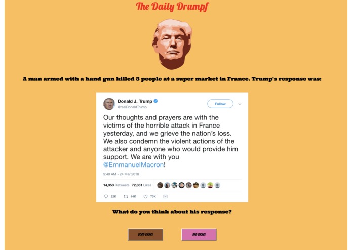 The Daily Drumpf – screenshot 1