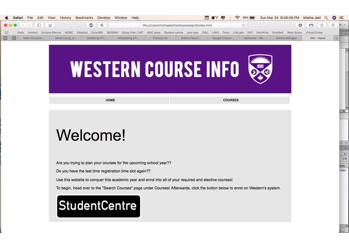 Western Course Info – screenshot 2