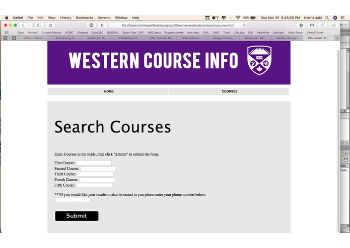 Western Course Info – screenshot 5