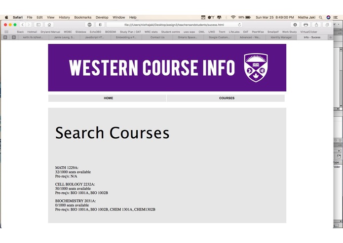 Western Course Info – screenshot 6