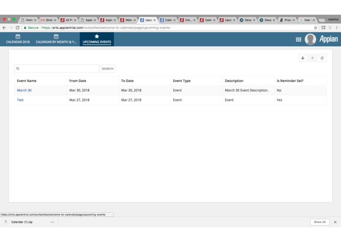 Calendar – screenshot 1