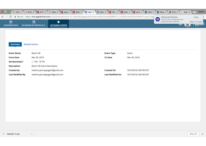 Calendar – screenshot 2