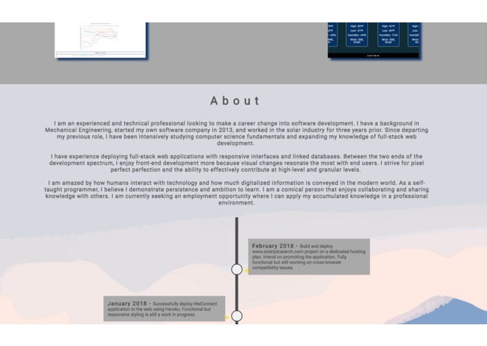 Portfolio – screenshot 2