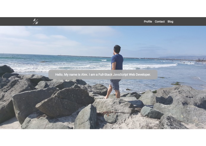 Portfolio – screenshot 1