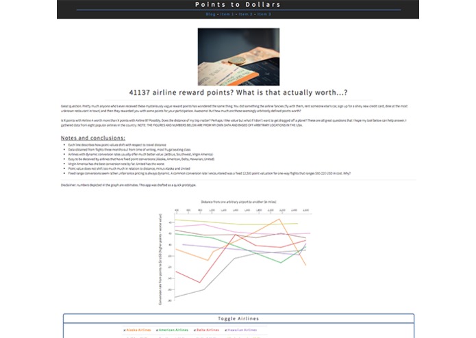 Points to Dollars – screenshot 1
