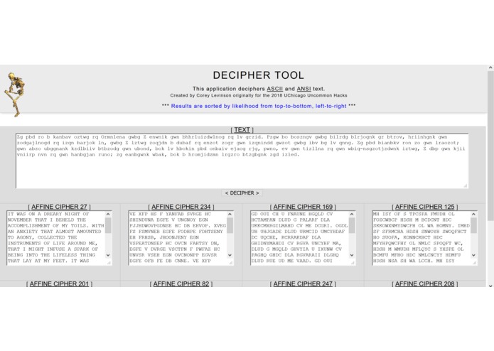 decipher me – screenshot 1