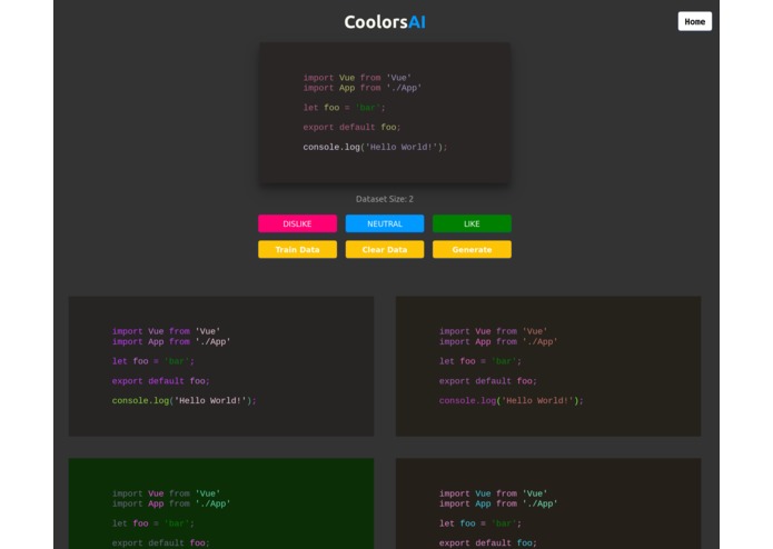 CoolorsAI – screenshot 2