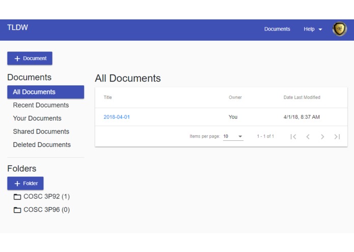 TLDW – screenshot 1
