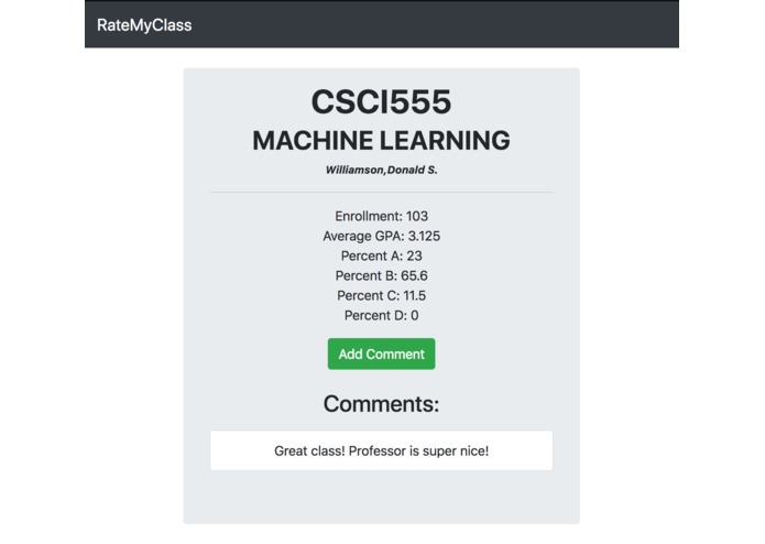 RateMyClass – screenshot 3