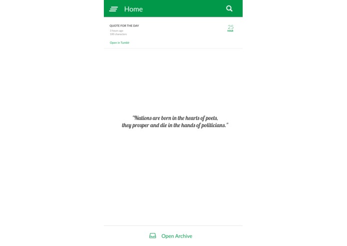 DailyQuotes – screenshot 1