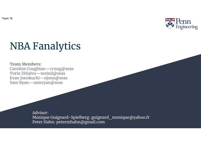 Team 18: NBA Fanalytics – screenshot 1