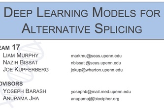 Team 17: Deep Learning Models for Alternative Splicing