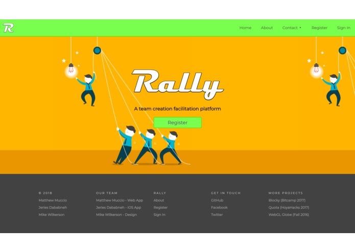 Rally (Web App) – screenshot 1