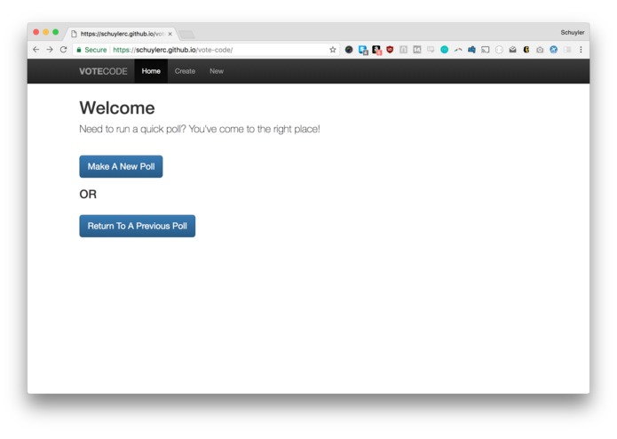 Vote Code – screenshot 1