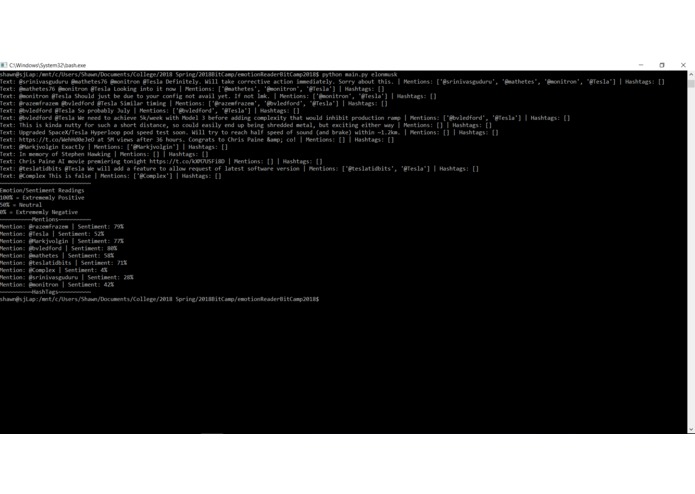 Twitter Emotion/Sentiment Analysis – screenshot 1