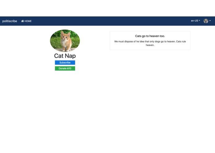politiscribe – screenshot 1