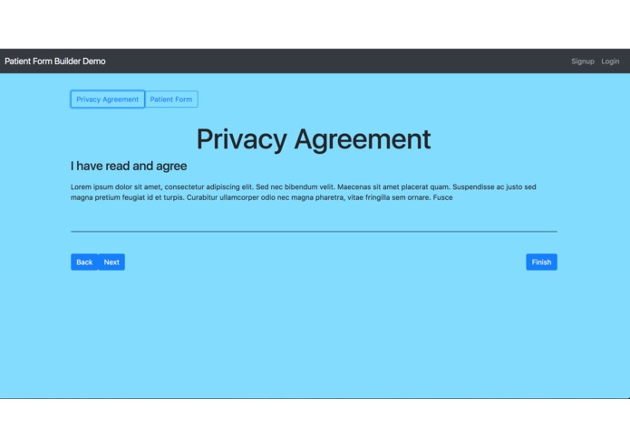 Patient Form Builder – screenshot 1