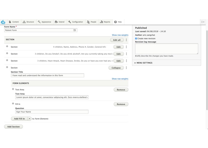 Patient Form Builder – screenshot 2