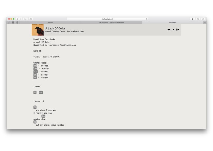 Chordinate – screenshot 2