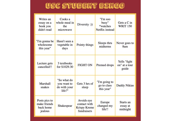 USC Bingo – screenshot 1