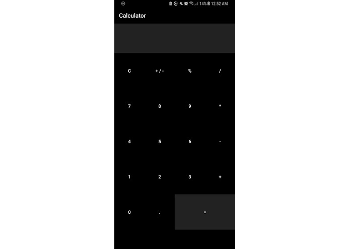 Basic OLED Calculator App – screenshot 1