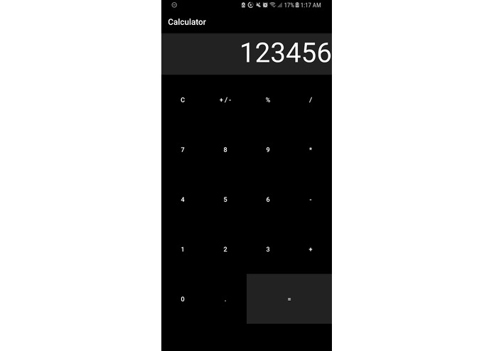 Basic OLED Calculator App – screenshot 2