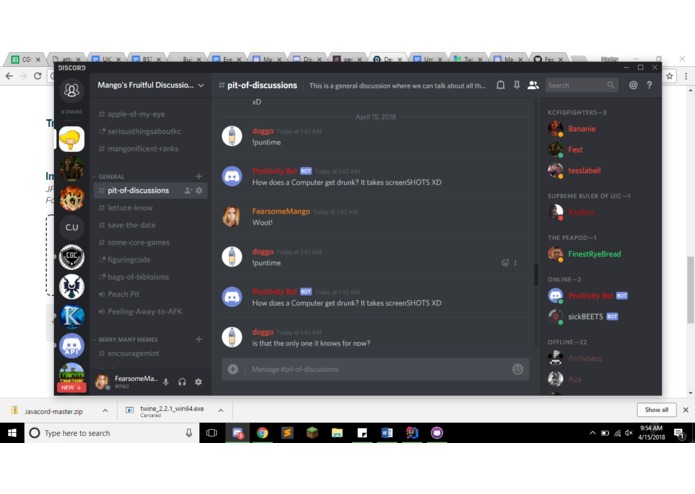 positivity-bot – screenshot 2