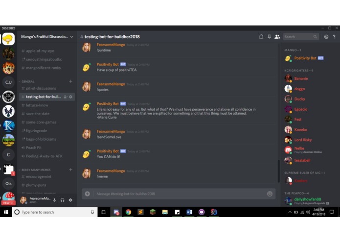 positivity-bot – screenshot 4