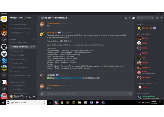 positivity-bot – screenshot 5