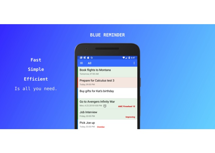 Blue Reminder – screenshot 1