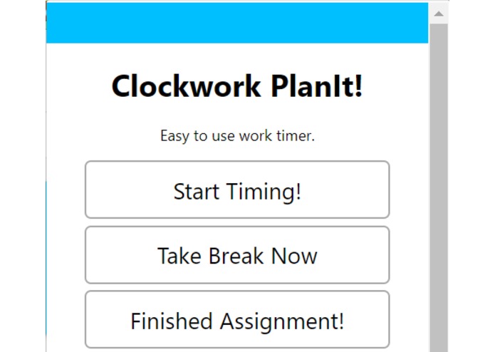 Clockwork PlanIt – screenshot 1