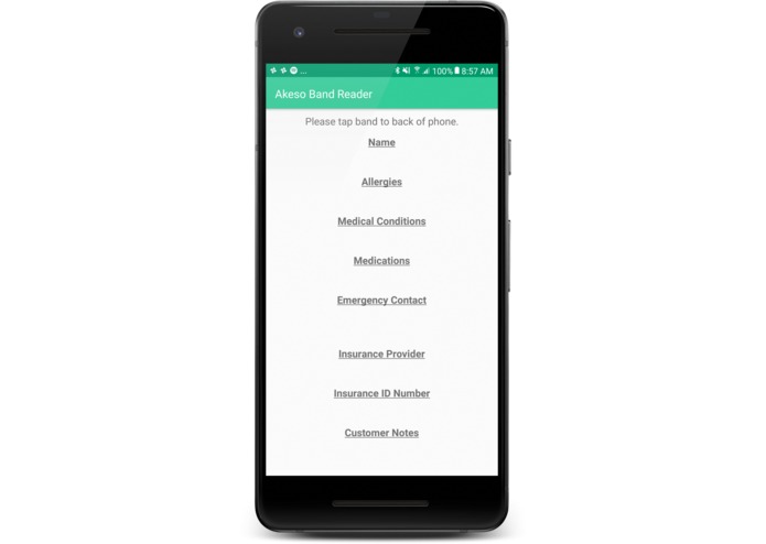 Akeso Band Application Suite – screenshot 2