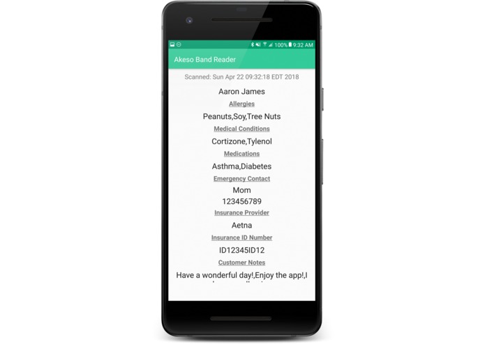 Akeso Band Application Suite – screenshot 3