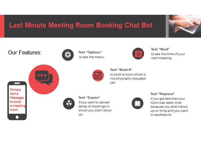 Chat Bot for Last Minute Meeting Room Booking  – screenshot 1