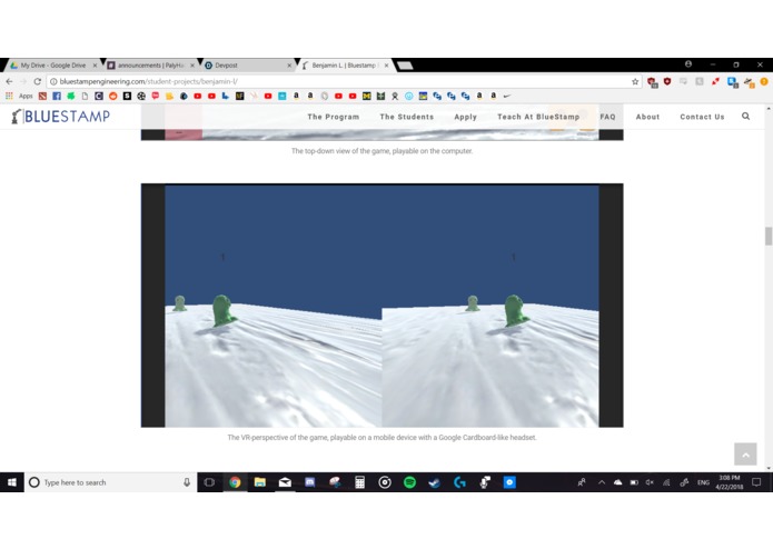 Page for my summer VR game project – screenshot 5