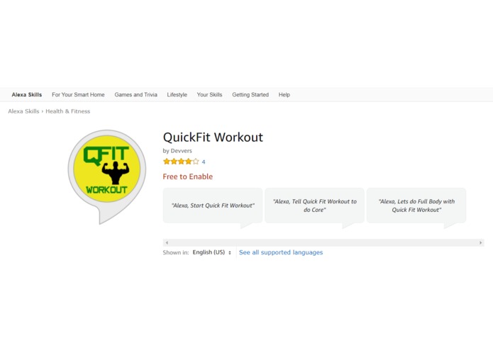 QuickFit Workout – screenshot 1