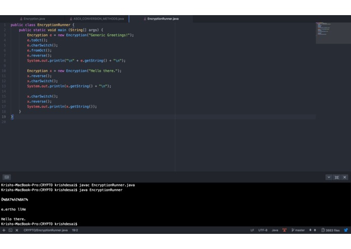 Module Encryption – screenshot 1