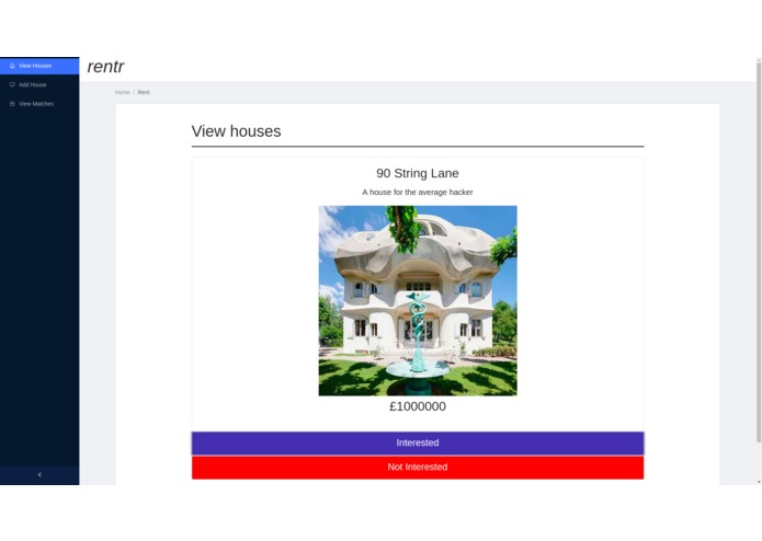 rentr – screenshot 2