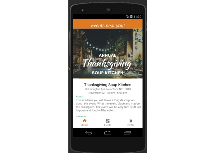 Event Thing – screenshot 1