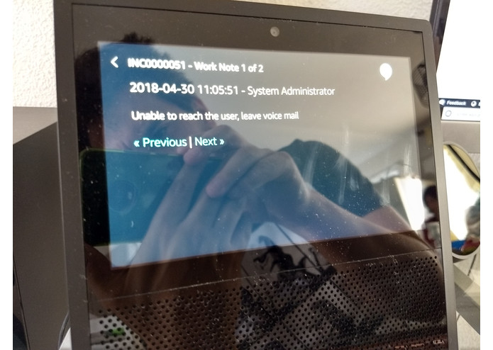 Alexa Service-Now Voice Assistant – screenshot 3